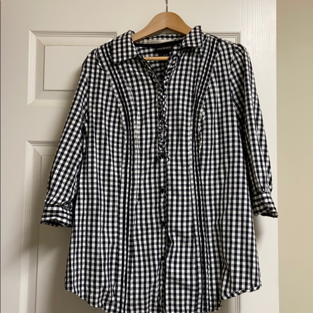 Lane Bryant Black Button-up Top